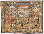 The Story of Joshua: Gibeonites Trick Joshua tapestry, Designed by Pieter Coecke van Aelst (Netherlandish, Aelst 1502–1550 Brussels), Wool, silk, gold and silver-metal-wrapped threads, Netherlandish, Brussels